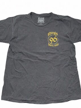 Sturgis Black Hills Rally 96 Graphic‎ T Shirt Mens Large Black Biker Motorcycle